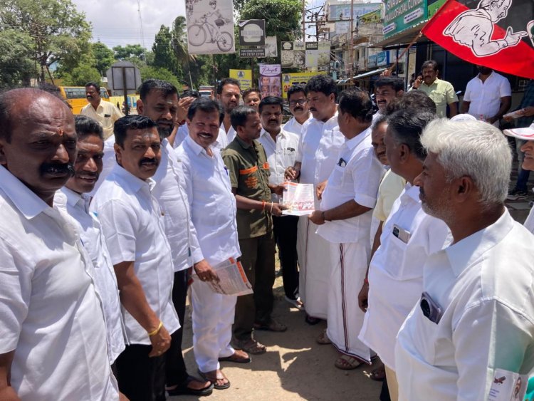 கிருஷ்ணகிரியில் அதிமுக சார்பாக தின்னைப் பிரச்சாரம். !