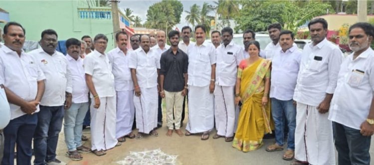 பண்டசமனூா் கிராமத்தை சாா்ந்த அரசு பள்ளியில் படித்த மாணவன் மா.சதிஷ்குமாா் நீட் நுழைவு தோ்வில் மாநில அளவில்  இரண்டாம் இடம் பிடித்து சாதனை .!