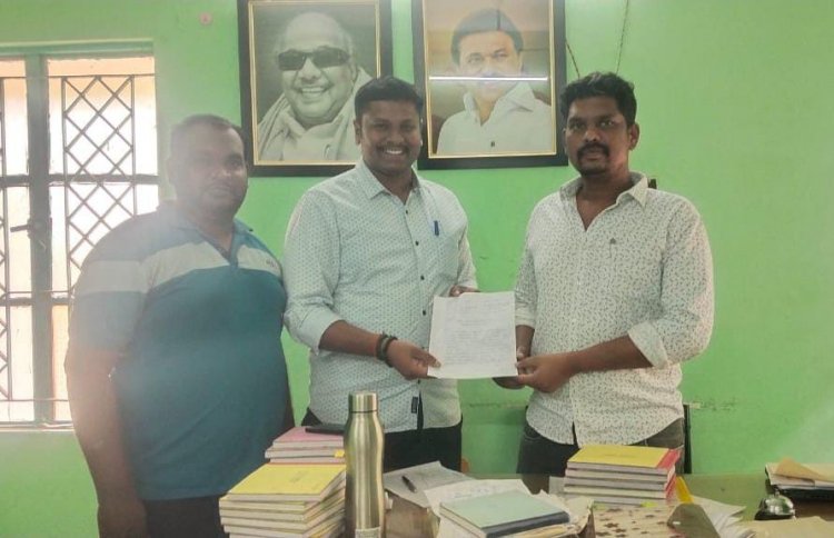 வேகத்தடை அமைக்க வேண்டும் என கோரிக்கை மனு.!.