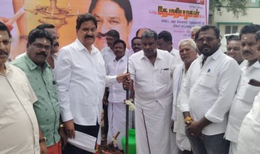 ரூ.6 இலட்சம் மதிப்பீட்டில் பஸ் டாப் அமைக்கும்  பணிகளுக்கு பூமி பூஜை. !