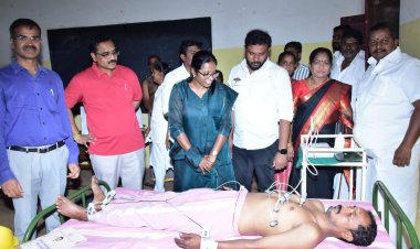 இலஞ்சியில் நலம் காக்கும் ஸ்டாலின் மருத்துவ முகாம் ஆட்சியர் (பொறுப்பு) ஜெயச்சந்திரன், எம்பி பங்கேற்பு.!