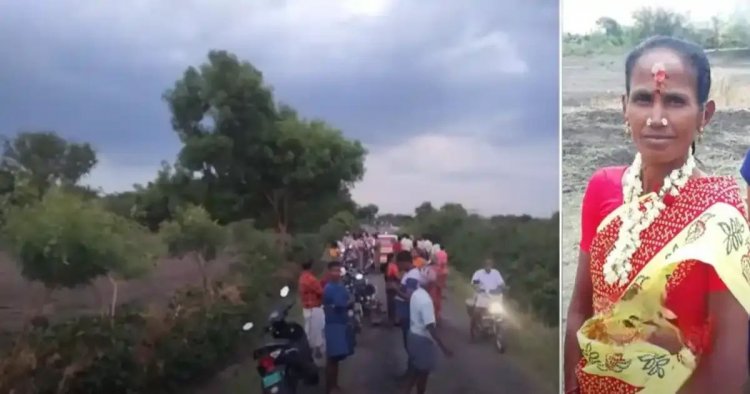 வயலில் அரைகுறை ஆடையுடன் கிடந்த பெண்ணின் சடலம், நகைகள் திருடு போயுள்ளதாலும், ஆடைகள் கிழிந்திருந்ததாலும் போலீசார் தீவிர விசாரணை. !