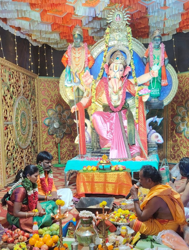 பால வினாயகர் சிலைக்கு சிறப்பு பூஜையில் ஜாதி மத வேறுபாடுகள் இன்றி ஏராளமான மக்கள் பங்கேற்பு. !
