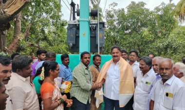 மக்களின்  நீண்ட நாள் கோரிக்கையை நிறைவேற்றி  100 KVA பயன்பாட்டிற்கு கொண்டு வந்த எம்.எல்.ஏ .!
