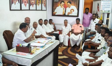 கிருஷ்ணகிரியில் முதலமைச்சர் மு.க.ஸ்டாலின் வருகையை ஒட்டி ஆலோசனைக் கூட்டம். !