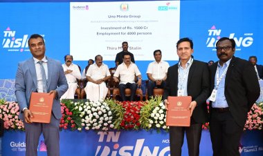 முதலீட்டாளர்கள் மாநாட்டில் ரூ. 1210 கோடி முதலீட்டில் 7900 நபர்களுக்கு வேலைவாய்ப்புகள் வழங்கிடும் வகையில் 4 புதிய திட்டங்களுக்கு  முதலமைச்சர் மு.க.ஸ்டாலின் அடிக்கல் நாட்டினார். !