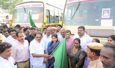 சங்கரன்கோவிலில் பேருந்து வழித்தட சேவைகள் துவக்க விழா .!