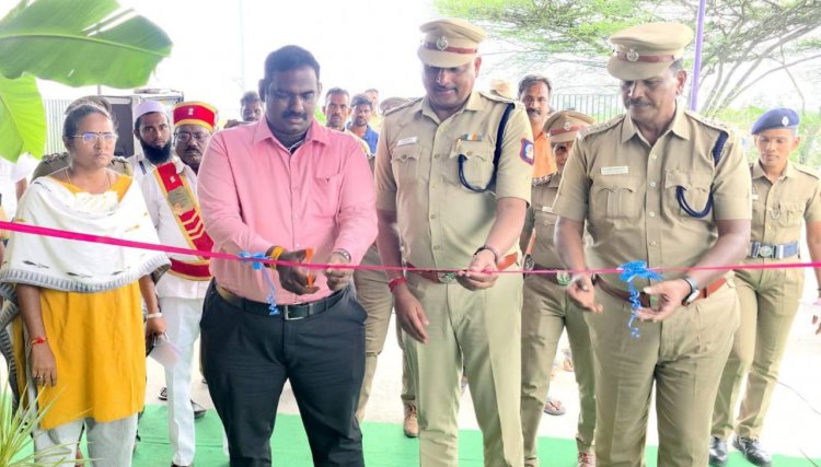 புதிய காவல் சோதனை சாவடியை மாவட்ட ஆட்சியர் ச.தினேஷ் குமார் இ.ஆ.ப திறந்து வைத்தார் .!