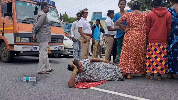 வாணியம்பாடியில் உள்ள சென்னை பெங்களூர் தேசிய நெடுஞ்சாலையில் திருநங்கைகள் சாலை மறியல் போராட்டம்..!