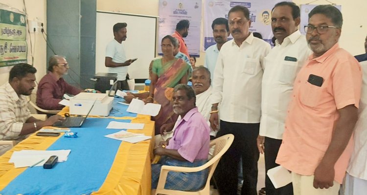 உங்களுடன் ஸ்டாலின் திட்ட முகாமை முன்னாள் ஊராட்சி மன்றத் தலைவர் அம்சவள்ளி வெங்கடேசன் துவக்கி வைத்தார்.!
