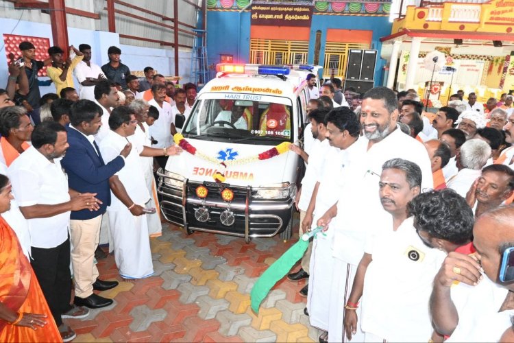 சாம்பவர் வடகரையில் ஹரி டிரஸ்ட் சார்பில் ஆம்புலன்ஸ் சேவை .!
