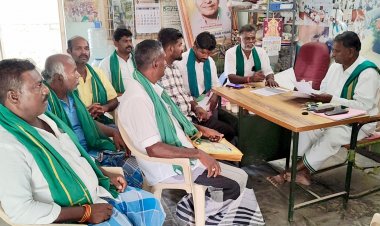 தமிழக விவசாயிகள் சங்கத்தின் நிர்வாகிகளின் அவசர ஆலோசனைக் கூட்டம் .!