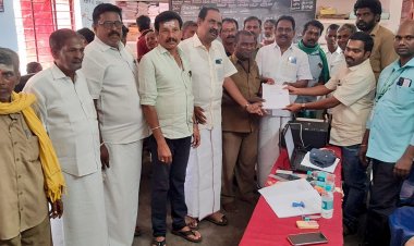 உங்களுடன் ஸ்டாலின் திட்ட முகாமினை வட்டார வளர்ச்சி அலுவலர் உமாசங்கர், ஒன்றிய செயலாளர் தனசேகரன் ஆகியோர் துவக்கி வைத்தனர்.!