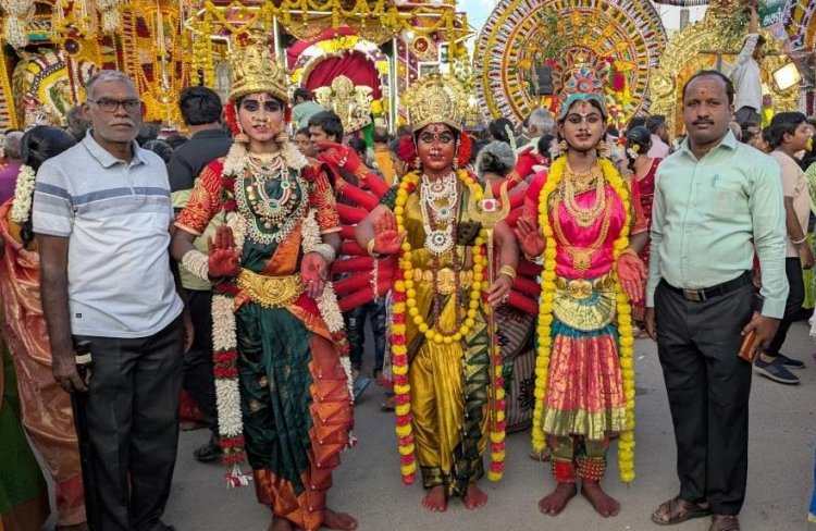 கிருஷ்ணகிரி பழையபேட்டையில் நவராத்திரி நிறைவு.!