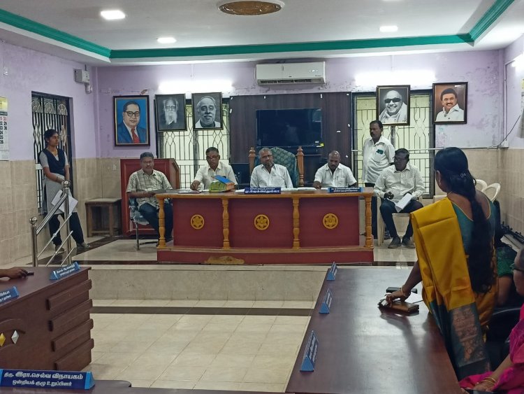 தென்காசி யூனியன் கூட்டம் நடைபெற்றது. !