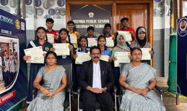 கோவில்பட்டியில் கேரம்போட்டி ஆக்ஸ்போர்டு பள்ளி, மாணவர்கள் சாதனை.!