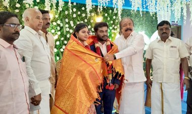 மாவட்டத் துணைத் தலைவர் பி.சி. சேகரின் இல்லத் திருமண வரவேற்புவிழா.!