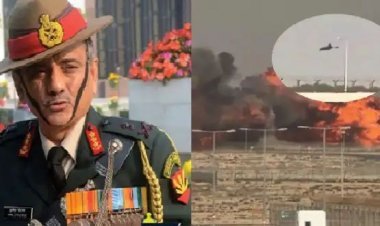 துபாய் சாகச கண்காட்சியில் வெடித்து சிதறிய தேஜஸ் விமானம் .!