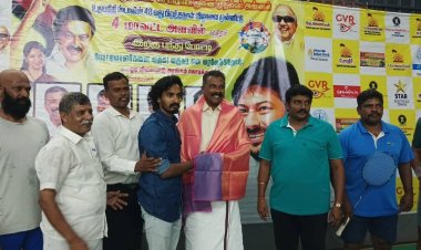 கொடிக்குறிச்சியில் உதயநிதி ஸ்டாலின் பிறந்தநாள் விழா இறகு பந்து போட்டி .!