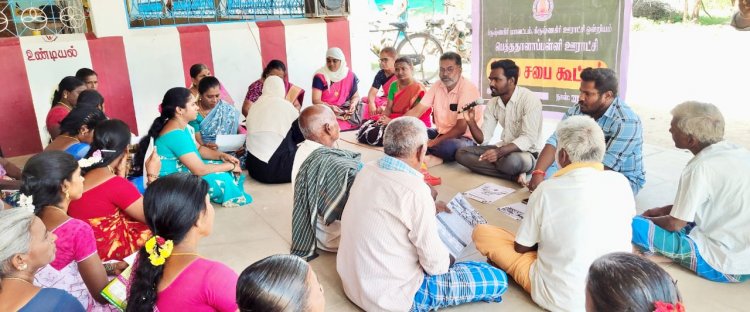துரிஞ்சிப்பட்டி கிராமத்தில் நடைபெற்ற சிறப்பு கிராம சபைக் கூட்டம் .!