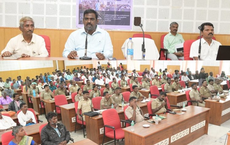 பழங்குடியினர் நலத்துறை சார்பாக, வன உரிமைச் சட்டம் 2006 கள சரிபார்ப்புப் பயிற்சி முகாம் மாவட்ட ஆட்சித்தலைவர் ச.தினேஷ் குமார் இ.ஆ.ப., தலைமையில் நடைபெற்றது. !