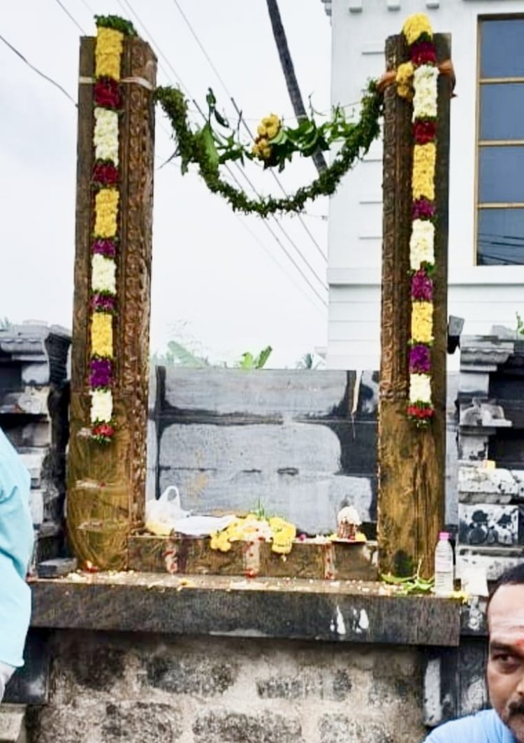 குரும்பட்டி கிராமத்தில் அமைந்துள்ள ஸ்ரீ விநாயகர் திருக்கோவில் வாசல் கால் வைக்கும் விழாவில் ஏராளமான பக்தர்கள் பங்கேற்பு..!