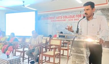 அரசு மகளிர் கலை கல்லூரியில் தமிழர்களின் பாரம்பரிய தற்காப்பு கலைகளின் ஒன்றான சிலம்ப பயிற்சி முகாம்.!