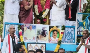 அம்பேத்கர் நினைவு நாளை முன்னிட்டு அவரது சிலைக்கு மாலை அணிவித்து மரியாதை செலுத்திய அதிமுக. !