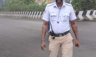 மதுபோதையில் அதிவேகமாக இயக்கிய காரை விரட்டிச் சென்ற காவலர் விபத்தில் பலியான சோகம். !