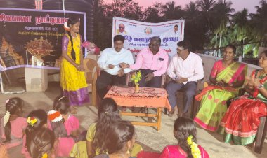 தமிழ்நாடு அரசு தமிழ் வளர்ச்சித்துறை கிருட்டினகிரி மாவட்டம் சார்பாக திருக்குறள் திருப்பணி இருபதாம்  நாள் வகுப்பு .!