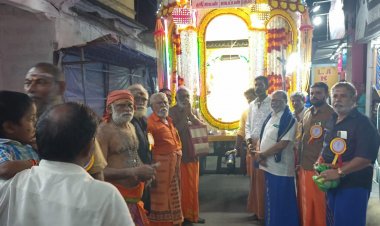 தென்காசியில் ஐயப்பன் ரத 50 வது ஆண்டு வீதி உலா இன்று நடைபெற்றது.!