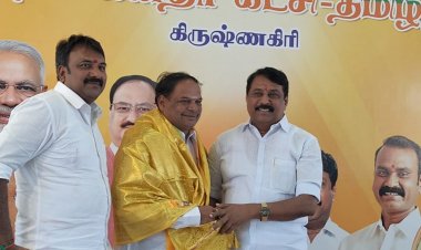 கிருஷ்ணகிரி மாவட்டத்திற்கு பல்வேறு நிகழ்ச்சிகளில் கலந்து கொள்வதற்காக தமிழக பாரதிய ஜனதா கட்சியின் மாநில தலைவர் நயினார் நாகேந்திரன் வருகை.!