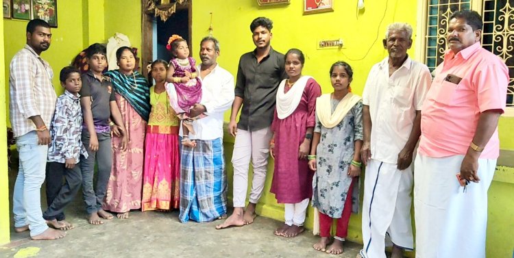 பிறந்த நாள் விழாவில் முன்னாள்  காங்கிரஸ் தலைவர் எல். சுப்பிரமணியன் கலந்துக் கொண்டு குழந்தையை வாழ்த்தினார்.!