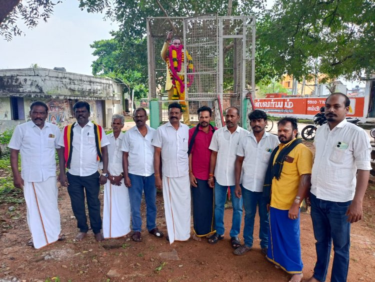 தேமுதிக சார்பில் டாக்டர் அம்பேத்கர் சிலைக்கு மாலை அணிவித்து மரியாதை .!