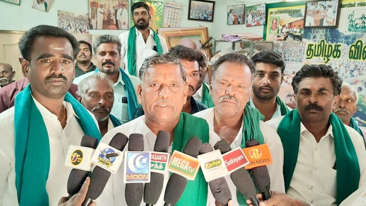 தமிழக விவசாயிகள் சங்கத்தின் உயர் மட்ட விவசாயிகளின் அவசர ஆலோசனைக் கூட்டம் நடைபெற்றது,!