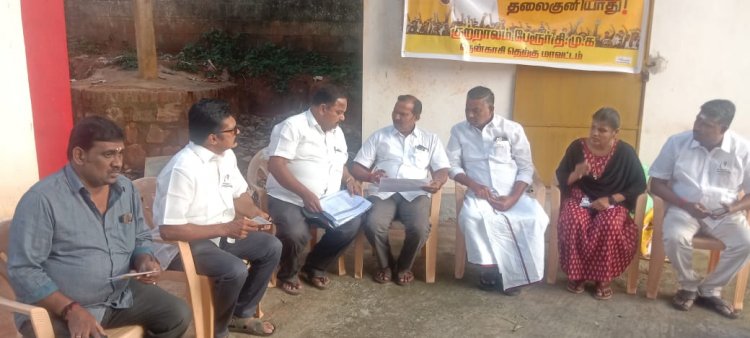 குற்றாலம் பேரூர் திமுக சார்பில் என் வாக்குச்சாவடி வெற்றி வாக்கு சாவடி பிரசாரம்.!