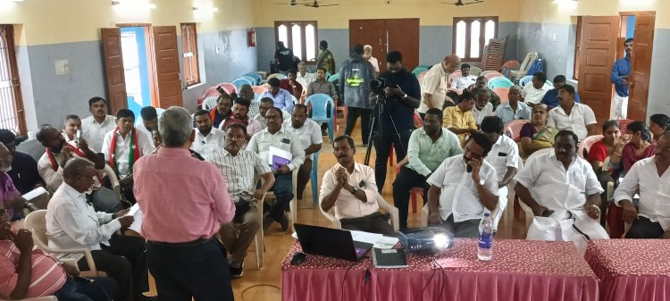 தென்காசியில் பாதாள சாக்கடை திட்டம் அமைக்க பொதுமக்களிடம் கருத்து கேட்பு கூட்டம் .!