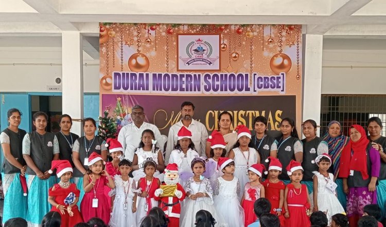 ஜெகதேவி துரை மார்டன் (சிபிஎஸ்இ) பள்ளியில் கிறிஸ்துமஸ் மற்றும் புத்தாண்டு- 2026  கொண்டாட்டம்.!