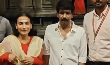 திருவண்ணாமலை கோவிலில் ஒன்றாக சாமி தரிசனம் செய்த இயக்குநர் பாலா மற்றும் ஐஸ்வர்யா ரஜினிகாந்த்.!