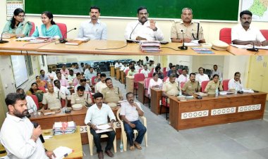 சட்டம் ஒழுங்கு, சாலை பாதுகாப்பு மற்றும் மாவட்ட அளவிலான மணல் ஒருங்கிணைப்புக் குழு கூட்டம்.!