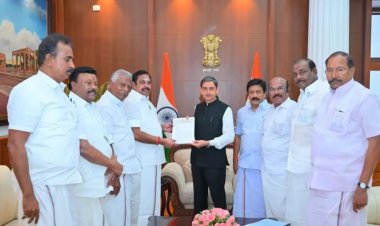 தி.மு.க ஆட்சிப் பொறுப்பேற்ற நான்கரை ஆண்டில் ரூ. 4 லட்சம் கோடி ஊழல்; சுப்ரீம் கோர்ட் நீதிபதி தலைமையில் விசாரணை ஆணையம் அமைக்க ஆளுநரிடம் அதிமுக மனு. !