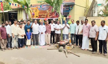 தமிழ்நாடு மின் அமைப்பாளர்கள் மத்திய சங்கத்தின் சார்பில் நடைபெற்ற பொங்கல் விழா.!