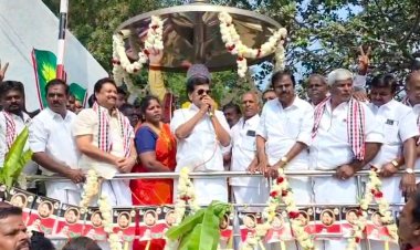 அதிமுக மகளிர் அணி சார்பில் முன்னாள் முதல்வர் எம்.ஜி.ஆரின் பிறந்த நாளினை முன்னிட்டு மாபெரும் அன்னதானம்.!