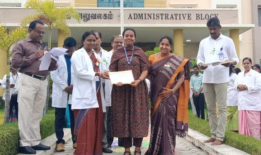 கிருஷ்ணகிரி அரசு மருத்துவக் கல்லூரி மருத்துவமனையில் 77 வது குடியரசு தின விழா. !