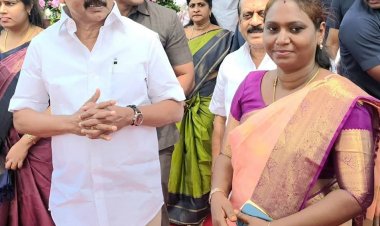 முதல்வரின் வரவேற்பில் அசத்திய முட்டுக்காடு ஊராட்சி மன்ற தலைவர் சங்கீதா மயில்வாகனன்.!