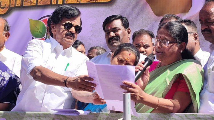 அதிமுக உள்ளிட்ட அதிமுக கூட்டணி கட்சி சார்பில் நடைபெற்ற கண்டன ஆர்ப்பாட்டம்.!