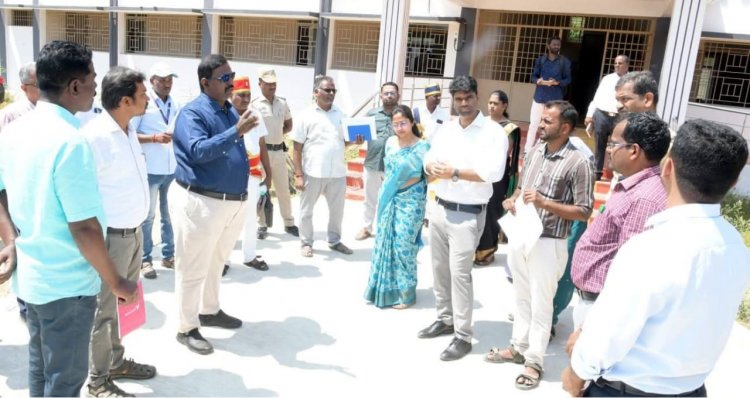 கிருஷ்ணகிரி அரசு பல்தொழில்நுட்ப கல்லூரியில் 6 சட்டமன்ற தொகுதிகளுக்கு அமைக்கப்படவுள்ள வாக்கு எண்ணும் மையத்தை பார்வையிட்ட மாவட்ட ஆட்சியர். !