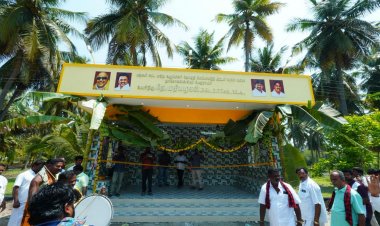 பர்கூர் சட்டமன்ற  உறுப்பினர் தொகுதி மேம்பாட்டுத் திட்டத்தின் கீழ் புதிய பேருந்து நிழற்கூடம் திறப்பு விழா.!