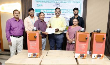 அரசு பெண்கள் மேல்நிலைப்பள்ளி, உயர்நிலைப்பள்ளி, அரசு நடுநிலைப்பள்ளிகள் மற்றும் 2 சமூக நீதி விடுதிகள் என 15 பள்ளிகளுக்கு தலா ரூ.26 ஆயிரம் வீதம், ரூ.3 இலட்சத்து 9 ஆயிரம் மதிப்பில் நாப்கின் எரியூட்டி இயந்திரங்கள்.!