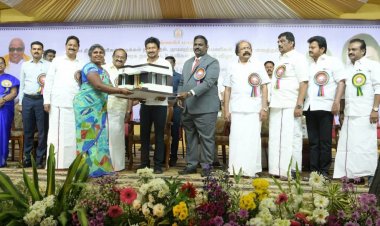 கிருஷ்ணகிரி மாவட்டத்தில் நடைபெற்ற அரசு விழாவில் 41.51 கோடி மதிப்பீட்டில் முடிவுற்ற 500 திட்டப்பணிகளை திறந்து வைத்த துணை முதலமைச்சர். !